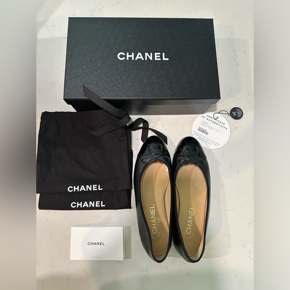 Chanel Ballet Flats - Leather and Patent - Picture 1 of 1